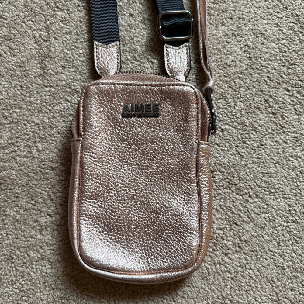 Aimee Kestenberg Shimmering Brown Leather Bag